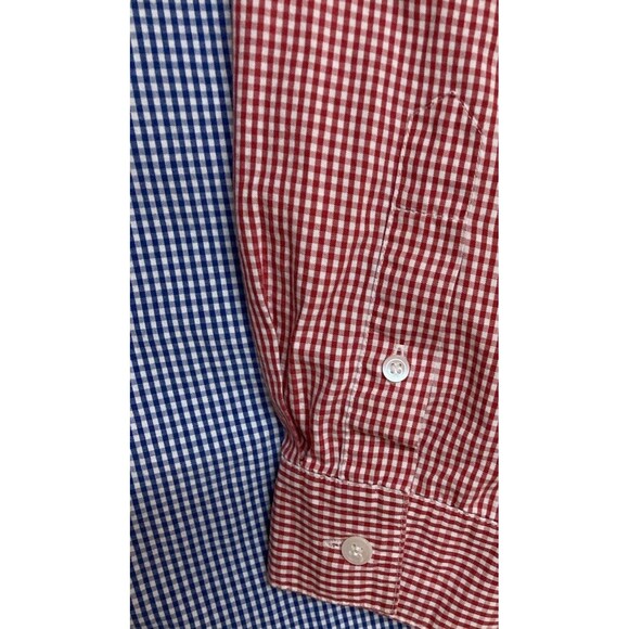 VTG Men's Brooks Brothers Long Sleeve Shirt Gingham Colorblock Size Large - Picture 5 of 6